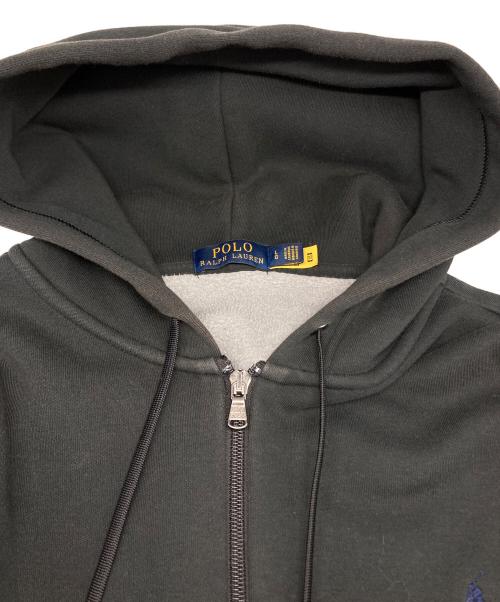 POLO RALPH LAUREN（ポロ・ラルフローレン）POLO RALPH LAUREN (ポロ・ラルフローレン) ジップパーカー ブラック サイズ:Lの古着・服飾アイテム