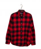 POLO RALPH LAURENポロ・ラルフローレン）の古着「バッファロー チェック シャツ」｜ブラック×レッド