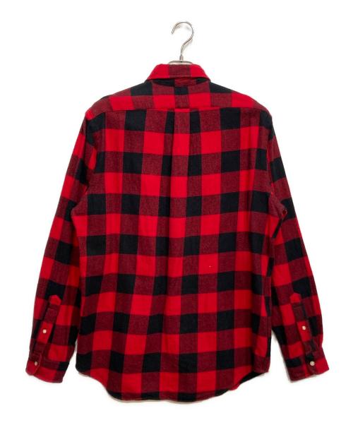 POLO RALPH LAUREN（ポロ・ラルフローレン）POLO RALPH LAUREN (ポロ・ラルフローレン) バッファロー チェック シャツ ブラック×レッド サイズ:Lの古着・服飾アイテム