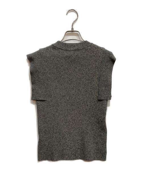 CLANE（クラネ）CLANE (クラネ) SQUARE SLEEVE KNIT TOPS グレー サイズ:1の古着・服飾アイテム
