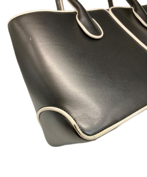 TOD'S（トッズ）TOD'S (トッズ) Dバッグ /レザートートバッグ ブラック×ホワイトの古着・服飾アイテム