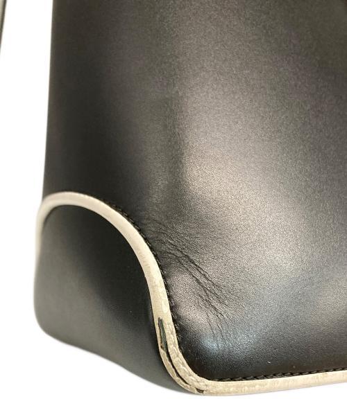 TOD'S（トッズ）TOD'S (トッズ) Dバッグ /レザートートバッグ ブラック×ホワイトの古着・服飾アイテム