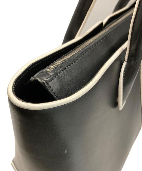 TOD'S（トッズ）TOD'S (トッズ) Dバッグ /レザートートバッグ ブラック×ホワイトの古着・服飾アイテム