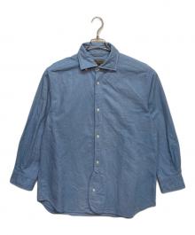 NIGEL CABOURN（ナイジェルケーボン）の古着「ブリティッシュオフィサーシャツ」｜ブルー