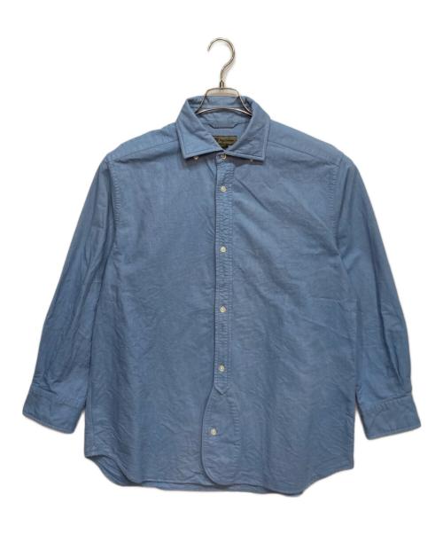 NIGEL CABOURN（ナイジェルケーボン）NIGEL CABOURN (ナイジェルケーボン) ブリティッシュオフィサーシャツ ブルー サイズ:54の古着・服飾アイテム