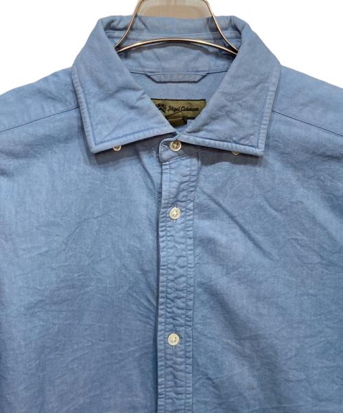 NIGEL CABOURN（ナイジェルケーボン）NIGEL CABOURN (ナイジェルケーボン) ブリティッシュオフィサーシャツ ブルー サイズ:54の古着・服飾アイテム
