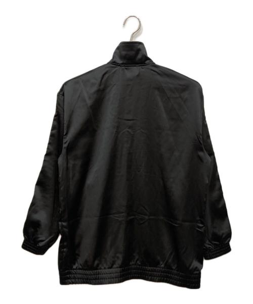adidas（アディダス）adidas (アディダス) フリルラインサテン ファイヤーバード トラックトップ ブラック サイズ:Mの古着・服飾アイテム