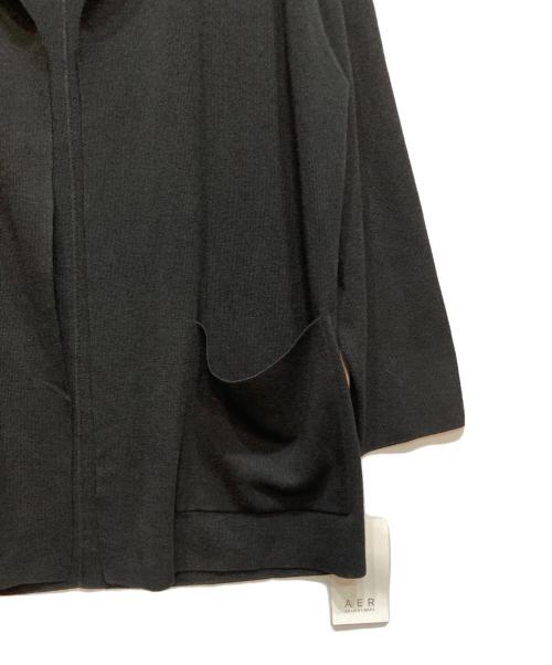 Adam et Rope（アダム エ ロペ）Adam et Rope (アダム エ ロペ) リネンニットジャケット ブラック サイズ:FREE 未使用品の古着・服飾アイテム