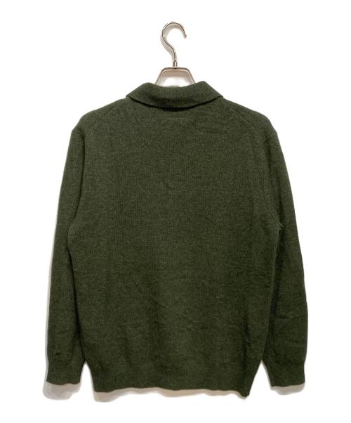 BEAMS（ビームス）BEAMS (ビームス) Knit Polo 9G グリーン サイズ:Lの古着・服飾アイテム