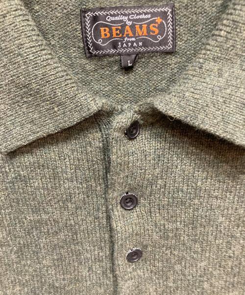 BEAMS（ビームス）BEAMS (ビームス) Knit Polo 9G グリーン サイズ:Lの古着・服飾アイテム
