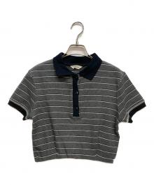 TODAYFUL（トゥデイフル）の古着「Border Polo Tops」｜グレー