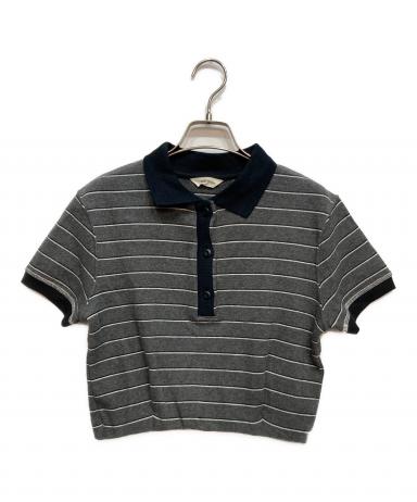 中古・古着通販】TODAYFUL (トゥデイフル) Border Polo Tops グレー