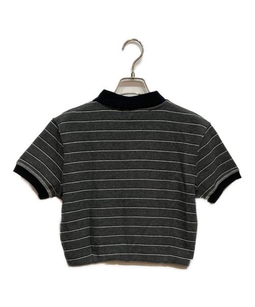 TODAYFUL（トゥデイフル）TODAYFUL (トゥデイフル) Border Polo Tops グレー サイズ:FREEの古着・服飾アイテム