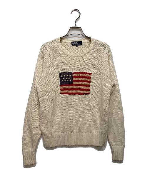 POLO RALPH LAUREN（ポロ・ラルフローレン）POLO RALPH LAUREN (ポロ・ラルフローレン) ニット ホワイト サイズ:150cmの古着・服飾アイテム