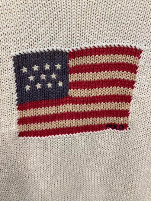 POLO RALPH LAUREN（ポロ・ラルフローレン）POLO RALPH LAUREN (ポロ・ラルフローレン) ニット ホワイト サイズ:150cmの古着・服飾アイテム