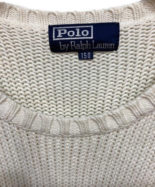 POLO RALPH LAUREN（ポロ・ラルフローレン）POLO RALPH LAUREN (ポロ・ラルフローレン) ニット ホワイト サイズ:150cmの古着・服飾アイテム