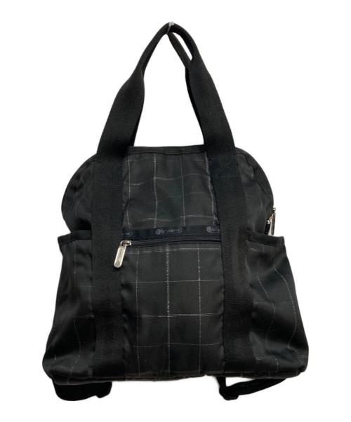 LeSportsac（レスポートサック）LeSportsac (レスポートサック) DOUBLE TROUBLE BACKPACK ブラックの古着・服飾アイテム