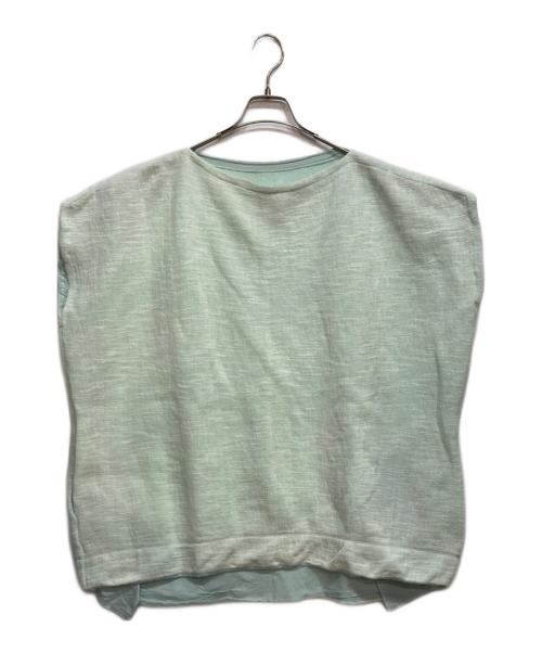 MM6 Maison Margiela（エムエムシックスメゾンマルジェラ）MM6 Maison Margiela (エムエムシックスメゾンマルジェラ) ノースリーブ カットソー ブルー サイズ:Mの古着・服飾アイテム