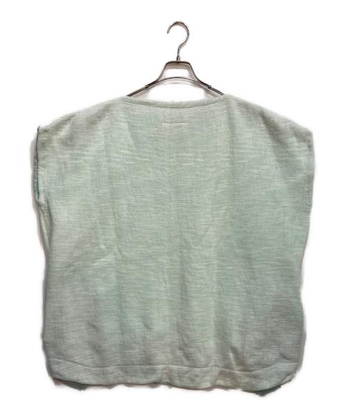 MM6 Maison Margiela（エムエムシックスメゾンマルジェラ）MM6 Maison Margiela (エムエムシックスメゾンマルジェラ) ノースリーブ カットソー ブルー サイズ:Mの古着・服飾アイテム