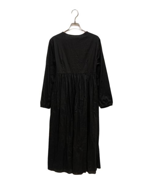 ourhome（アワホーム）ourhome (アワホーム) カシュクールワンピース ブラック サイズ:FREEの古着・服飾アイテム