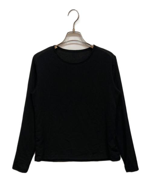 ourhome（アワホーム）ourhome (アワホーム) シアー素材の長袖プルオーバー ブラック サイズ:FREEの古着・服飾アイテム