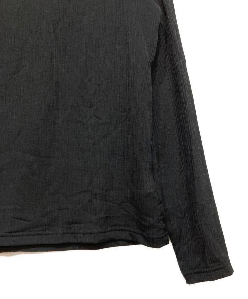 ourhome（アワホーム）ourhome (アワホーム) シアー素材の長袖プルオーバー ブラック サイズ:FREEの古着・服飾アイテム