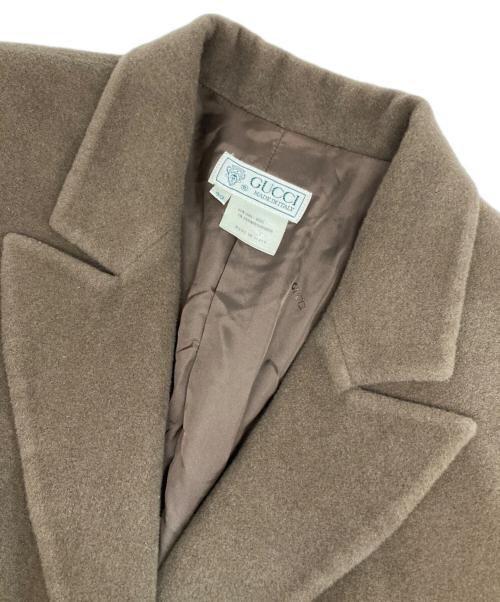 GUCCI（グッチ）GUCCI (グッチ) カシミア混ジャケット ブラウン サイズ:40の古着・服飾アイテム