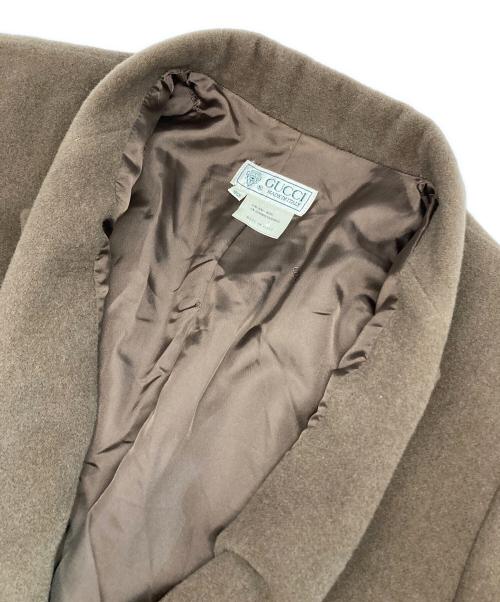 GUCCI（グッチ）GUCCI (グッチ) カシミア混ジャケット ブラウン サイズ:40の古着・服飾アイテム