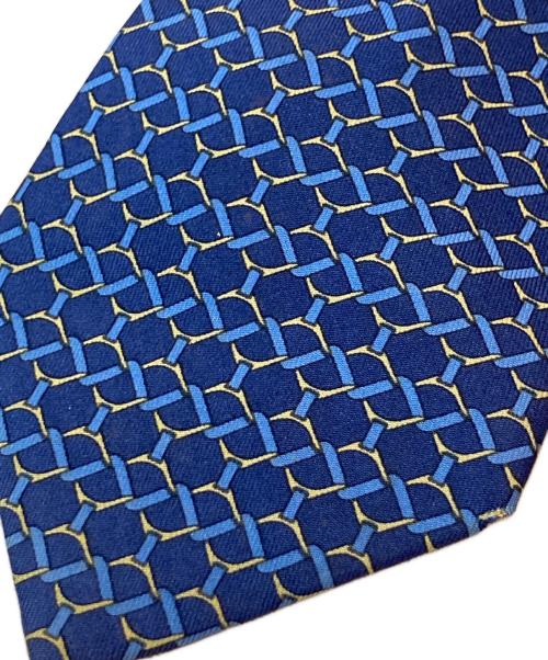HERMES（エルメス）HERMES (エルメス) ネクタイ ネイビー サイズ:不明（実寸参照）の古着・服飾アイテム
