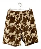 SUPREMEシュプリーム）の古着「Cow Print Faux Fur Short」｜ブラウン×ホワイト