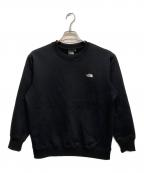 THE NORTH FACEザ ノース フェイス）の古着「スモールロゴヘザースウェットクルー」｜ブラック