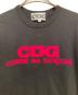 中古・古着 CDG (シーディージー) Pink Logo T-Shirt ブラック サイズ:M：8000円