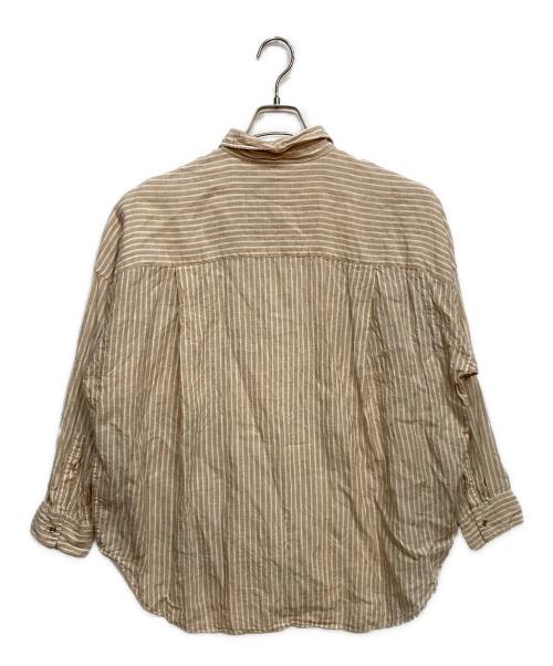 Spick and Span（スピック＆スパン）Spick and Span (スピック＆スパン) 80リネンカシュクール ビッグシャツ ベージュ サイズ:実寸参照の古着・服飾アイテム