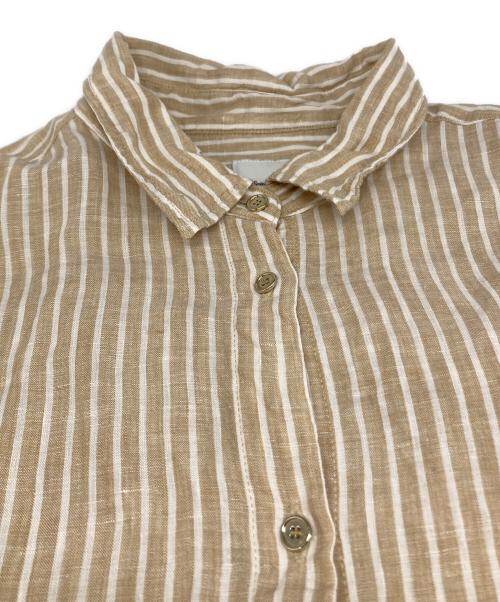 Spick and Span（スピック＆スパン）Spick and Span (スピック＆スパン) 80リネンカシュクール ビッグシャツ ベージュ サイズ:実寸参照の古着・服飾アイテム
