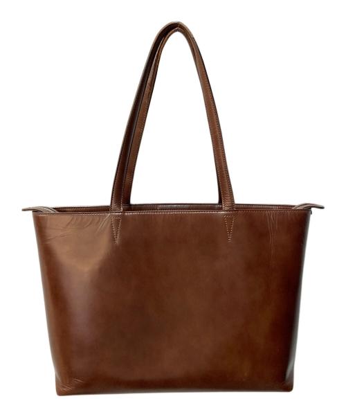 HERGOPOCH（エルゴポック）HERGOPOCH (エルゴポック) ワキシングレザー トートバッグ ブラウンの古着・服飾アイテム