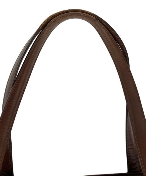 HERGOPOCH（エルゴポック）HERGOPOCH (エルゴポック) ワキシングレザー トートバッグ ブラウンの古着・服飾アイテム