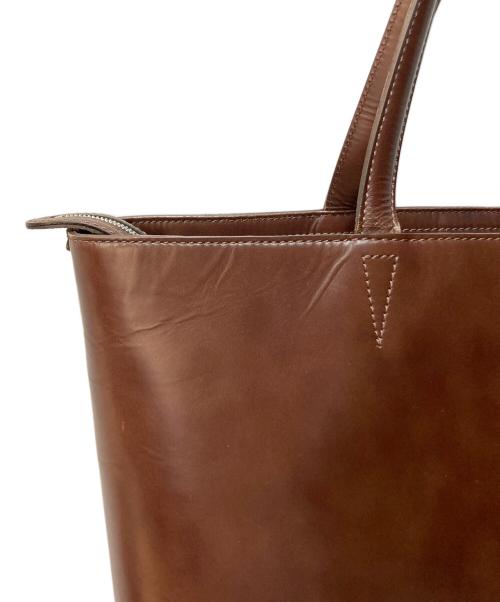 HERGOPOCH（エルゴポック）HERGOPOCH (エルゴポック) ワキシングレザー トートバッグ ブラウンの古着・服飾アイテム