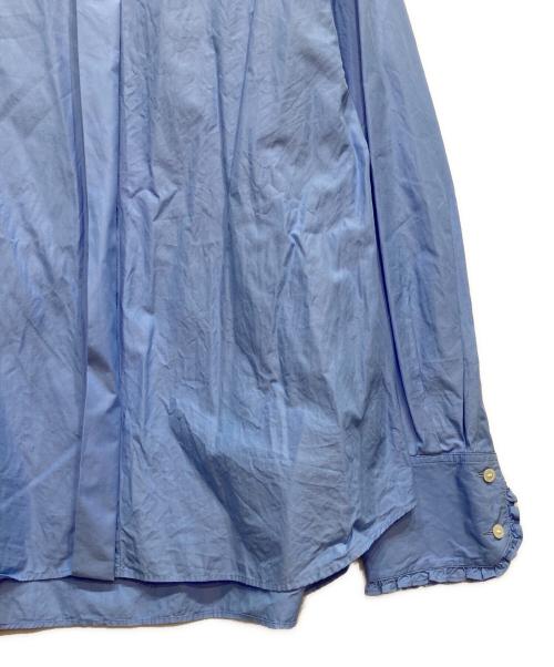 THE SHINZONE（ザ シンゾーン）THE SHINZONE (ザ シンゾーン) フリルカラーブラウス ブルー サイズ:FREEの古着・服飾アイテム