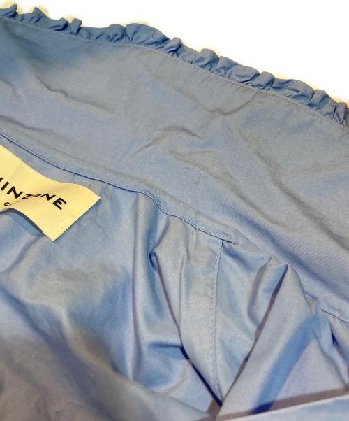 THE SHINZONE（ザ シンゾーン）THE SHINZONE (ザ シンゾーン) フリルカラーブラウス ブルー サイズ:FREEの古着・服飾アイテム