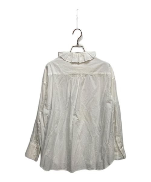THE SHINZONE（ザ シンゾーン）THE SHINZONE (ザ シンゾーン) ラッフルドブラウス ホワイト サイズ:34の古着・服飾アイテム