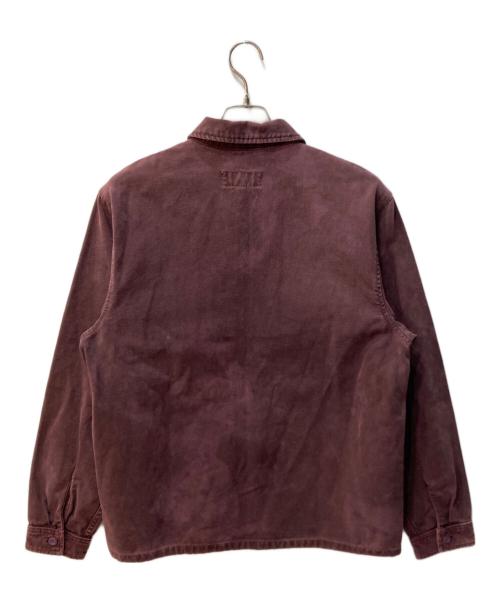 stussy（ステューシー）stussy (ステューシー) Washed Canvas Zip Shirt レッド サイズ:Ｓの古着・服飾アイテム
