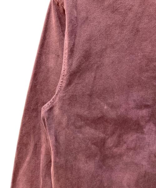 stussy（ステューシー）stussy (ステューシー) Washed Canvas Zip Shirt レッド サイズ:Ｓの古着・服飾アイテム