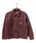 stussy（ステューシー）の古着「Washed Canvas Zip Shirt」｜レッド