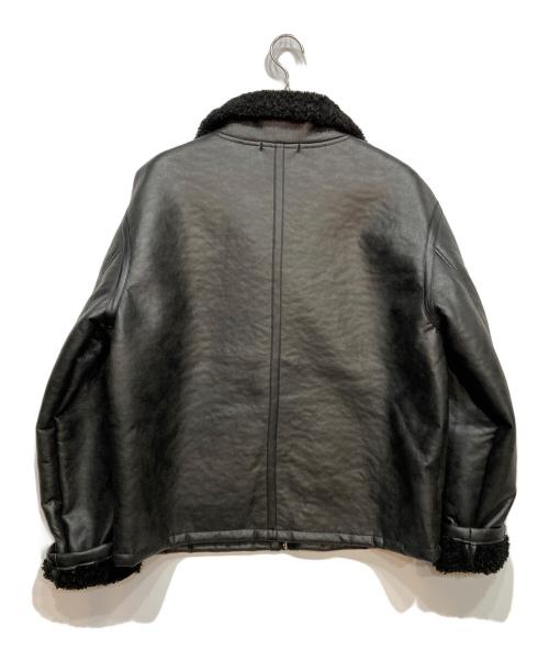 ZARA（ザラ）ZARA (ザラ) B-3 エコレザージャケット ブラック サイズ:XLの古着・服飾アイテム