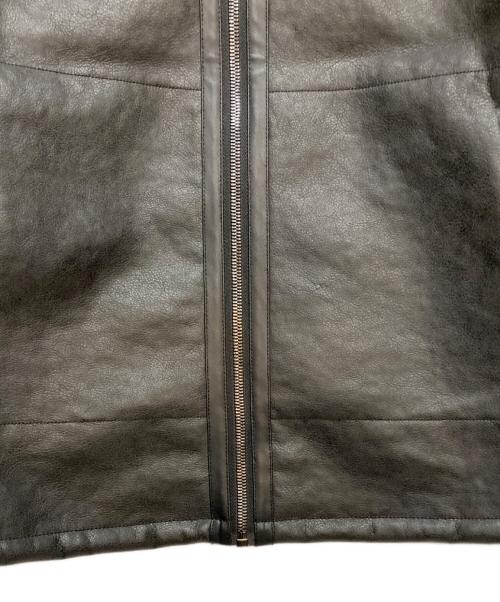 ZARA（ザラ）ZARA (ザラ) B-3 エコレザージャケット ブラック サイズ:XLの古着・服飾アイテム