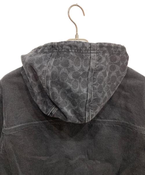 COACH（コーチ）COACH (コーチ) シグネチャー デニム ジップ ジャケット ブラック サイズ:Ｓの古着・服飾アイテム