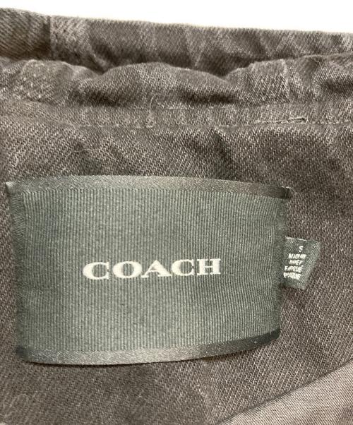 COACH（コーチ）COACH (コーチ) シグネチャー デニム ジップ ジャケット ブラック サイズ:Ｓの古着・服飾アイテム