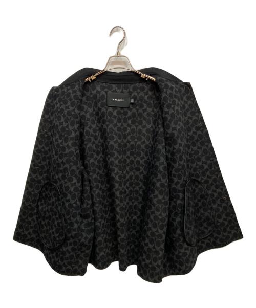 COACH（コーチ）COACH (コーチ) ウール スウィング コート ブラック サイズ:M/Lの古着・服飾アイテム