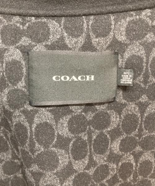 COACH（コーチ）COACH (コーチ) ウール スウィング コート ブラック サイズ:M/Lの古着・服飾アイテム