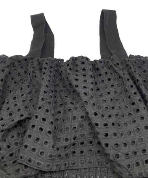 pinue（ピヌエ）pinue (ピヌエ) カットワーク レース ワンピース ブラック サイズ:Mの古着・服飾アイテム